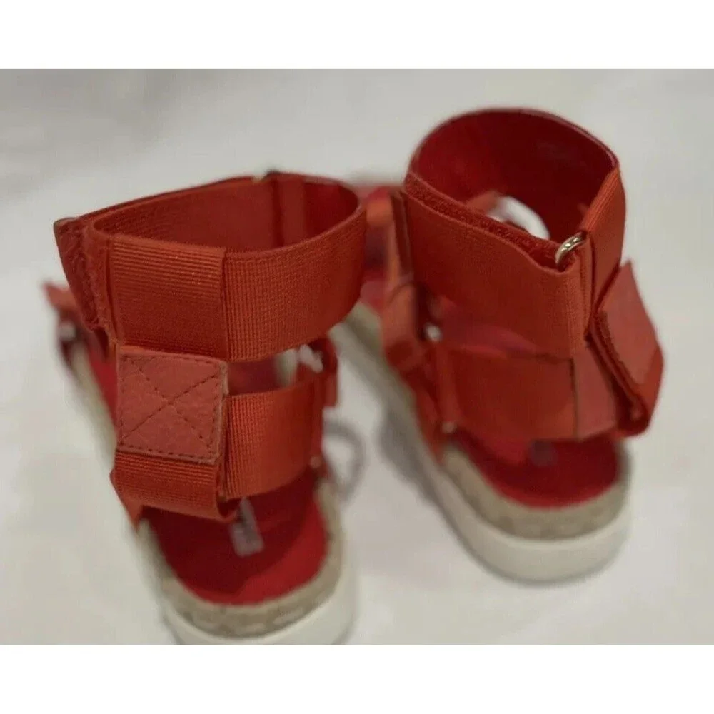 Silent D Women's Trevor Platform Gladiator Red Sandal Shoes US 10/ EU 41